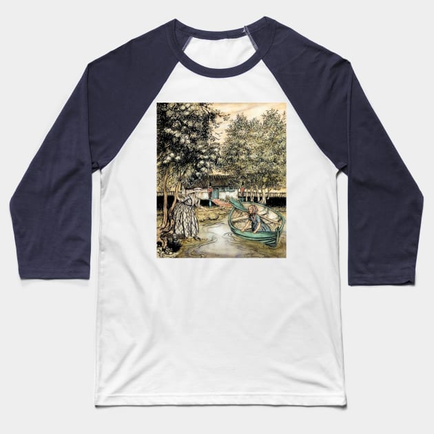 The Snow Queen - Arthur Rackham Baseball T-Shirt by forgottenbeauty